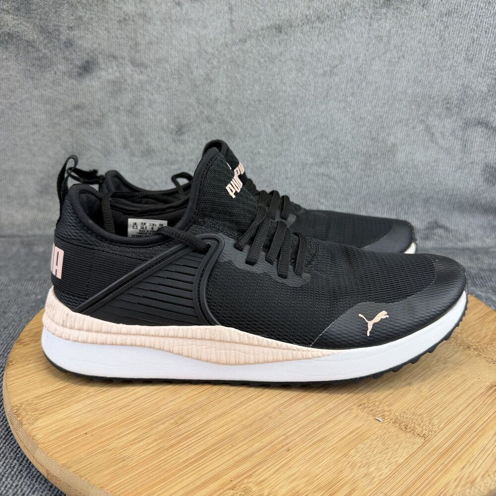 Puma SoftFoam+ Shoes Womens Size 8 Black Mesh Running Sneakers 373983-04